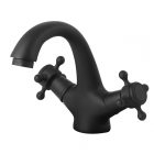 Retro matt fekete mosdó csaptelep