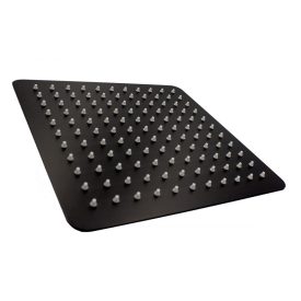 Matt fekete esőztető zuhanyfej ultra slim 30x30