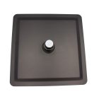 Matt fekete esőztető zuhanyfej ultra slim 30x30