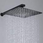 Matt fekete SLIM ezőztető 30x30 + fali kar