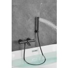 PERLA BLACK THERMOSZTATIKUS KÁDTÖLTŐ CSAPTELEP