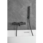 PERLA BLACK THERMOSZTATIKUS KÁDTÖLTŐ CSAPTELEP
