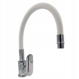   GOSHE Ibbie mosogató csaptelep fehér memo rugalmas kifolyóval