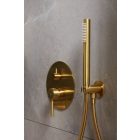 ASTI GOLD falsík alatti zuhany készlet szálcsiszolt arany 