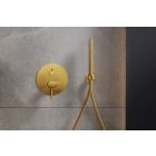 ASTI GOLD falsík alatti zuhany készlet szálcsiszolt arany 