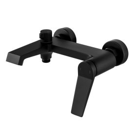 RIOLA Fekete kádtöltő csaptelep fali