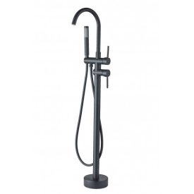   LIMA fekete szabadon álló kád töltő + kézi zuhany csaptelep