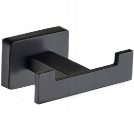 MILANO Matt fekete dupla akasztó 