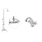 Retro  zuhany+mosdó csaptelep 